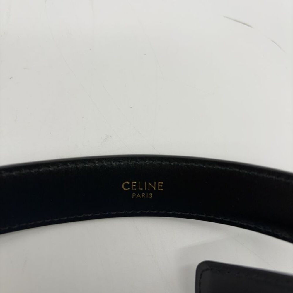 CELINE 25mm Belt w/iconic Triomphe Buckle - Picture 2 of 5